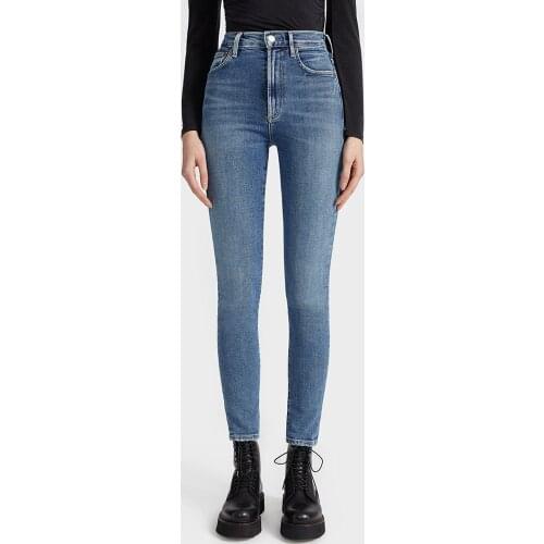 2021 autumn new casual wild lady denim pants High waist slim women jeans