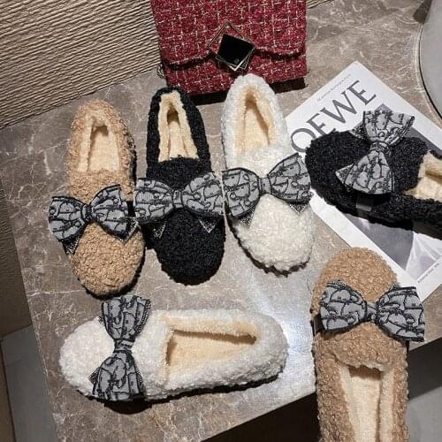 2021 Winter Low-heeled Warm Fashion Casual All-match Snow Princess Womens SHOES 35-40