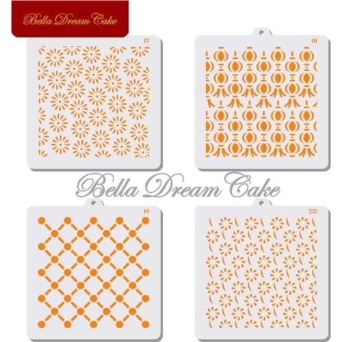 28pcs Floral Animals Jewelry Cookies Stencil Set Children Drawing Stencil Template Cream Cake Mold Cake Decorating Tool Bakeware