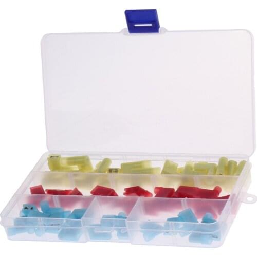 60 Pieces 22-18 18-14 12-10 Gauge Female Insulated Quick Disconnect Terminal