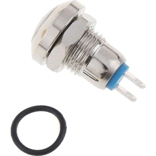 8mm Mini Metal Push Reset Button Switch On Off High Head Switch Push Button AC250V 0.5A
