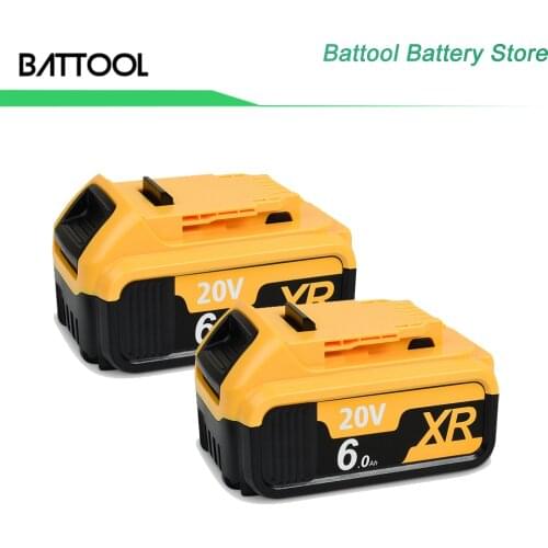 Dewalt DCB200 20V 6.0Ah Max XR Battery Power Tool Replacement Battery for DeWalt DCB184 DCB181 DCB182 DCB200 DCB201 20V 6A Batte