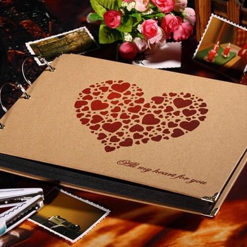 1Pcs Handmade Family Memory Record Craft 10 Inch Sticky Type Photo Album Childhood DIY Yearbook Can Put 1-8 Inch Photos