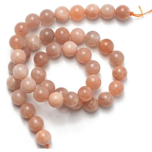 Wholesale AAA Natural Stone Sunstone Beads 4 6 8 10 12mm Loose Beads DIY Making Bracelet Necklace Jewelry Accessories