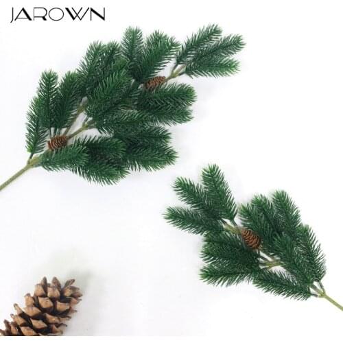 JAROWN Artificial Plastic Plants Simulation Christmas Pine Cone Pine Tree Branch Wedding Decoration Home Party Decor Flower