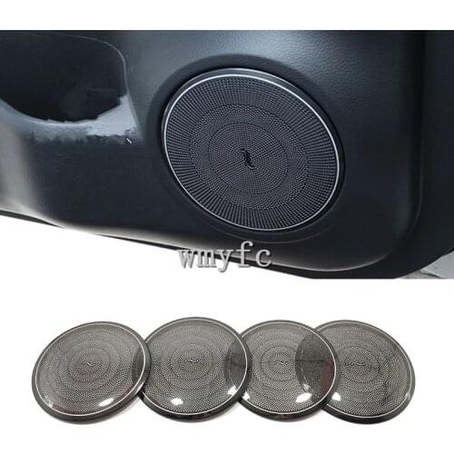 For Nissan X Trail T32 Rogue Car Door Speaker Stereo Audio Sound Music Ring Frame Stainless 2014- 2020 Accessories 4pcs