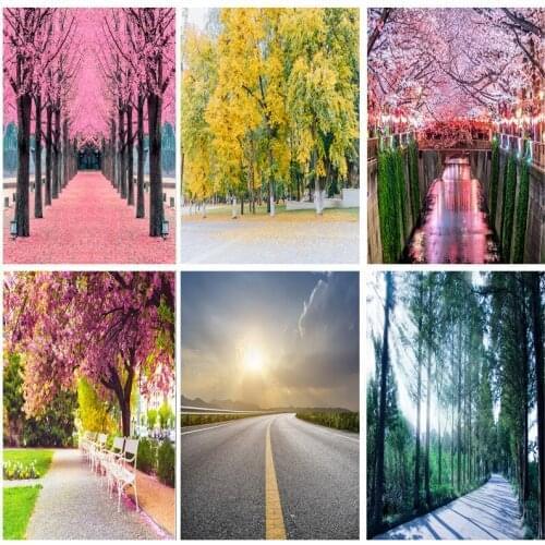 Natural Scenery Photography Background Spring Landscape Travel Photo Backdrops Studio Props 2021115CA-01