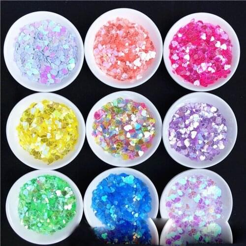 Jinguang peach heart nails bright sequins pvc beads DIY clothing accessories accessories wedding party decoration sequins