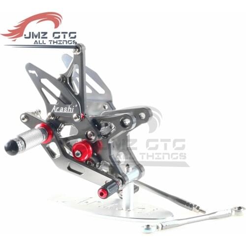 Motorcycle CNC Adjustable Rear Set Rearsets Footrest Foot Rest For KAWASAKI ZX6R 2009 2010 2011 2012 2013 2014