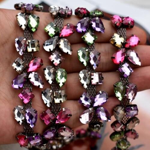 Beads Lace DIY Beaded Waves Lace Trim Tassel Fringe Ribbon Stage Clothing Curtain Wedding Accessories