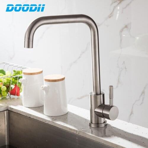 Kitchen Faucet With Filtered Water Stainless Steel Faucet Mixer Tap Drinking Faucet Kitchen Sink Tap Torneira Cozinha DOODII