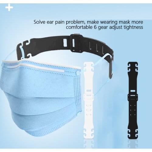 Face Mask Ear Hook Holder Strap with Adjustable Washable Ear Protector Relieve Wearing Pain Mask Extension Buckle Masks Strap