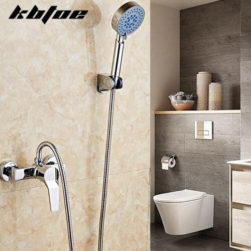 Copper shower faucet Hot and cold faucet mixing valve Shower faucet Concealed bathroom pressurized shower set
