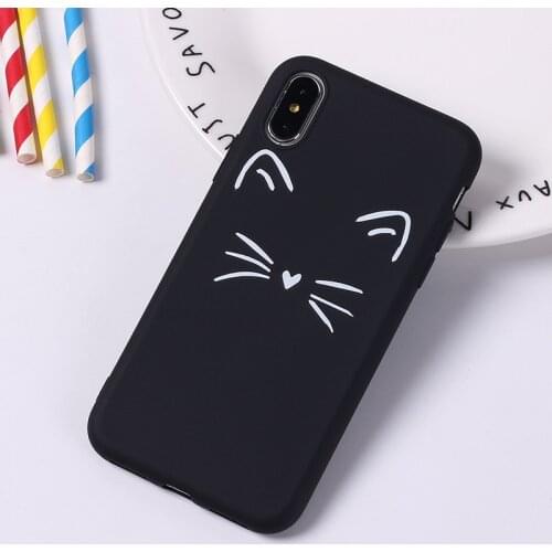 Cartoon Koala Cases for Apple iPhone 11 Pro Max X SE2020 7 8 Plus 6S Plus Xs Max XR Phone Case Candy Color Cute Mew Cat Case Gel