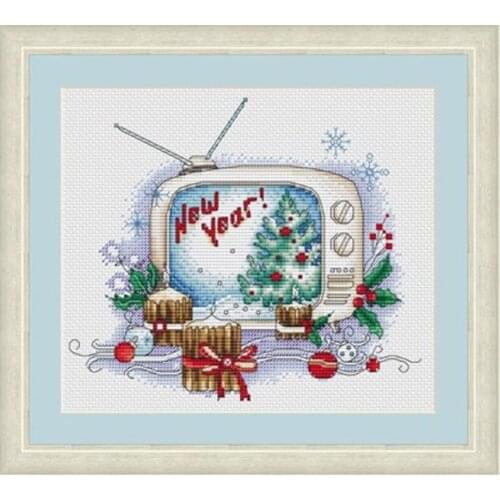 Happy New Year patterns Counted Cross Stitch 11CT 14CT 18CT Cross Stitch Kits Embroidery Needlework Sets
