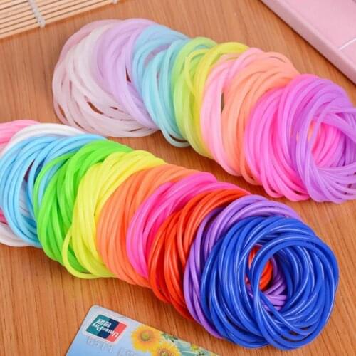 New color silicone Women Hair Bands Waterproof Sports Bracelet Elastic Hair Rope Fashion Hair Accessoires