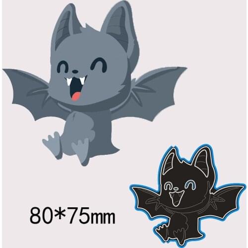 8*7.5cm cute bat new Metal Cutting Dies for card DIY Scrapbooking stencil Paper Craft Album template Dies