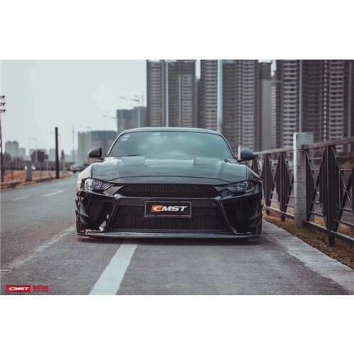 Applicable to Mustang Cmst Wide Body Carbon Fiber Front Side Skirt and Rear Bar Transparent Cover Tail