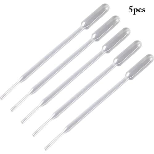 5PCS 1ML Bird Transfer Dropper Plastic Clear Parrot Feeding Pipette Bird Liquid Feeder Small Animal Rearing Breeding Accessories