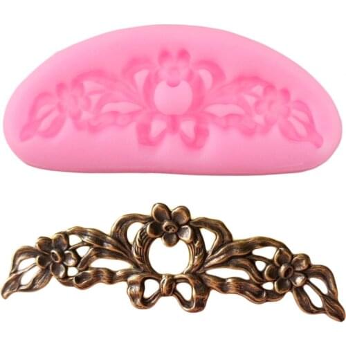 Relief Lace Border Silicone Mold DIY Party Flower Fondant Cake Decorating Tools Candy Polymer Clay Chocolate Gumpaste Moulds