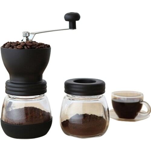 Retro Manual Coffee Grinder Coffee Hand Mill Coffeeware Coffee Beans Pepper Spice Grinder Tank Portable Grinder Machine