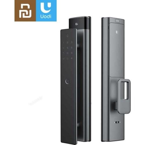 New Youpin Uodi Smart Door Lock M2 Pro Smart lock Push-pull Model Fingerprint Password Bluetooth Unlock Detect Alarm Work App