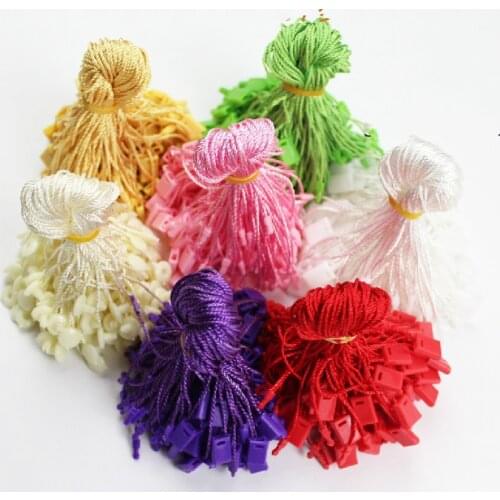 1000pcs Garment accessories Tag line card rope card buckle lacing snap button hand threading Hanging grain of the wire