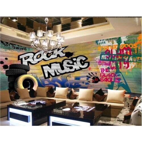 3d wallpaper Modern street art graffiti backdrop wallpaper decorative painting photo 3d wallpaper 3d customized wallpaper