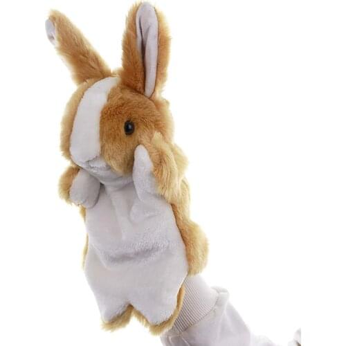 4 Style Cartoon Cute Animal Plush Toy Puppet Imaginative Storytelling Toy Educational Cognition Hand Toy Finger Dolls Puppet