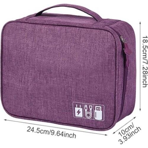 Gadget Case Portable Waterproof Digital USB Gadget Organizer Cable Bag Charger Wires Storage Pouch Kit Case Accessories Supplies