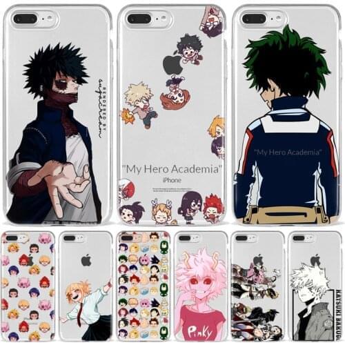 Anime My Hero Academia deku bakugou Boku no Hero Academia Phone Case For iphone 11 12 Mini Pro 8 7 6 Plus XS MAX XR SE2020 Coque