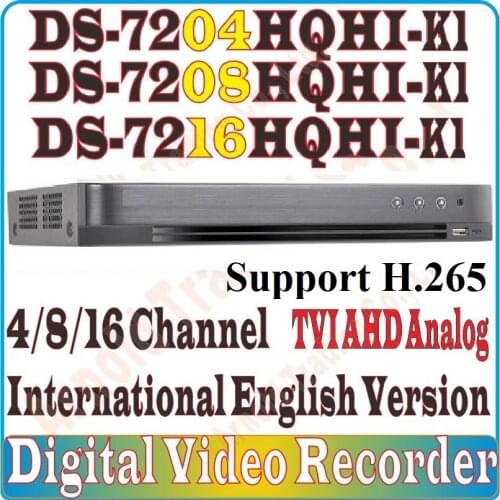 Eng-Firmware H265 DS-7204/7208/16HQHI-K1 4M 3MP TVI HD DVR DS-7204HQHI-K1 DS-7208HQHI-K1 DS-7216HQHI-K1 HD-TVI/AHD/Analog Camera
