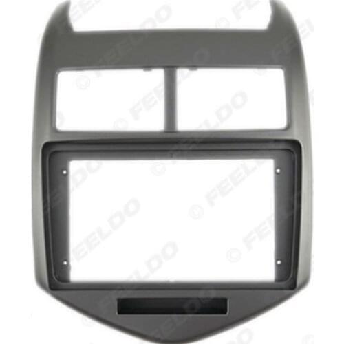 FEELDO Car Audio 2DIN Fascia Frame Adapter For Chevrolet AVEO 9" Big Screen Dash Fitting Panel Frame Kit