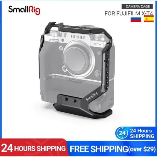SmallRig Camera Cage for FUJIFILM X-T4 with VG-XT4 Vertical Battery Video Shooting Cage Kit With Cold Shoe & NATO Rail- 2810