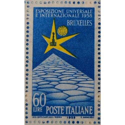 20 Italy, 1958 , Post Stamps Postage Collection