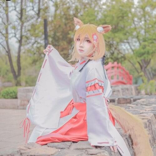 Anime Sewayaki Kitsune No Senko-san Nakano Cosplay Costume The Helpful Fox Senko-san Costume Halloween Uniform Outfit Set