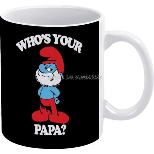 Whos Your ? Coffee Mugs Friends Mugs Travel Beer Porcelain Tea Kitchen Cup Friends Gift Bear