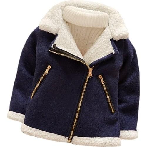 New Winter Fashion Children Coat Baby Girl Clothes Boy Cotton Solid Jacket Toddler Casual Costume Infant Clothing Kid Sportswear