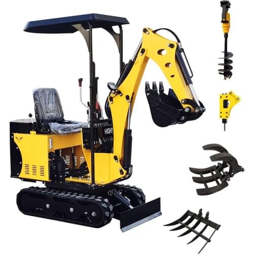 Mini Excavator 800kg China Wholesale New Design Digger Bagger with Optional Accessories