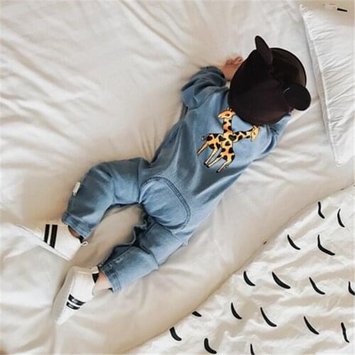 Soft Denim Baby Romper Infant Baby Clothes Newborn Baby Boys Jumpsuit New Born Cowboy Toddler Baby Boy Girl Romper Clothes