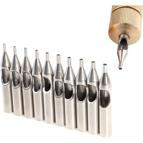 Stainless Steel Tattoo Tips Kit Tattoo Nozzle Tips For Tattoo Needles Accessories High Quality 1PC