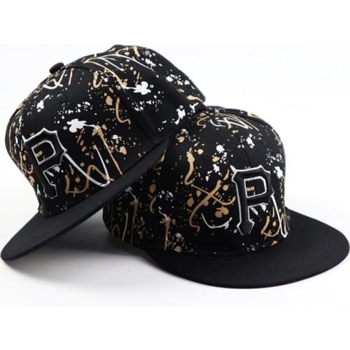 New P Korte Geborduurde Snapback Cap Mannen Modus Katoenen Hoed Outdoor Sport Leisure Hoeden Hip Hop Graffiti Baseball Caps