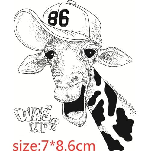 Animal giraffe Transparent Silicone Stamp And metal die/Seal for DIY scrapbooking/photo album Decorative clear stamp sheets