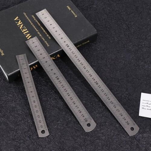 Hot sale 3Pcs Stainless Steel Ruler for Engineering School Office 15cm/20cm/30cm