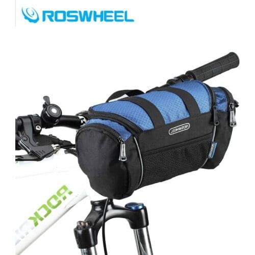 Roswheel Outdoor Sports 5L Bicycle Bags Bike Handlebar Bag Bicycle Cycling Front Tube Pocket Shoulder Pack