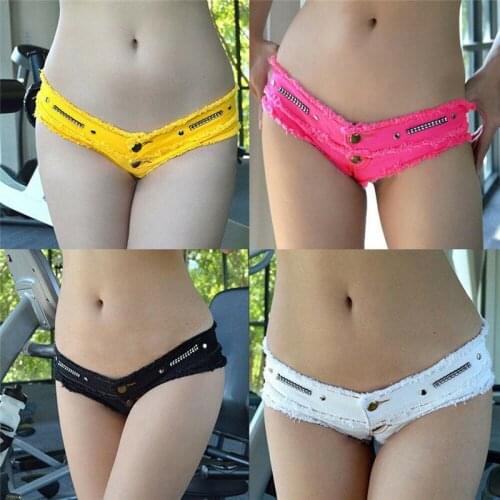 Sexy Women Ladies Girls Mini Hot Shorts Micro Shorts Denim Low Waist Shorts
