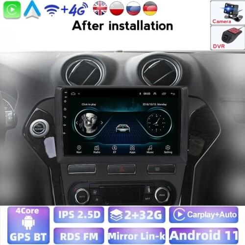 Android 11 System RDS Car Radio Multimedia Video Player For Ford Mondeo 4 Mk4 2010-2014 2 Din Autoradio Steering Wheel Control