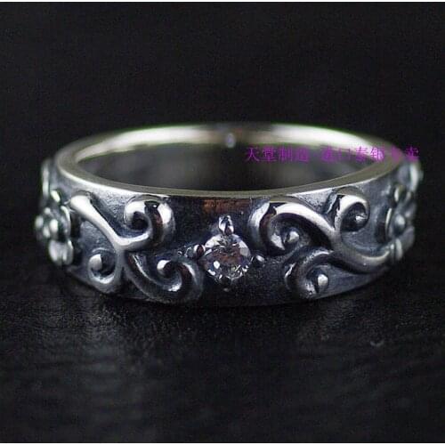 Thailand jewelry 925 Sterling Silver rings Tangcao Thai silver ring can be used as tail ring