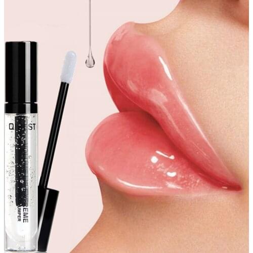 Moisturizer Plumping Lip Gloss Long Lasting Sexy Big Lips Makeup Lip Plumper Gloss Women Transparent Lipgloss Clear 1PCS