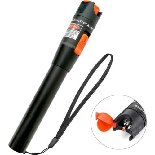 10MW Metal Fiber Optic Visual Fault Locator Red Laser Cable Tester Test Tool with LC/SC/ST/FC Adapter for CATV